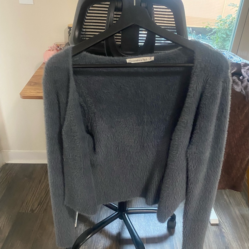 Abercrombie & Fitch Charcoal Cardigan